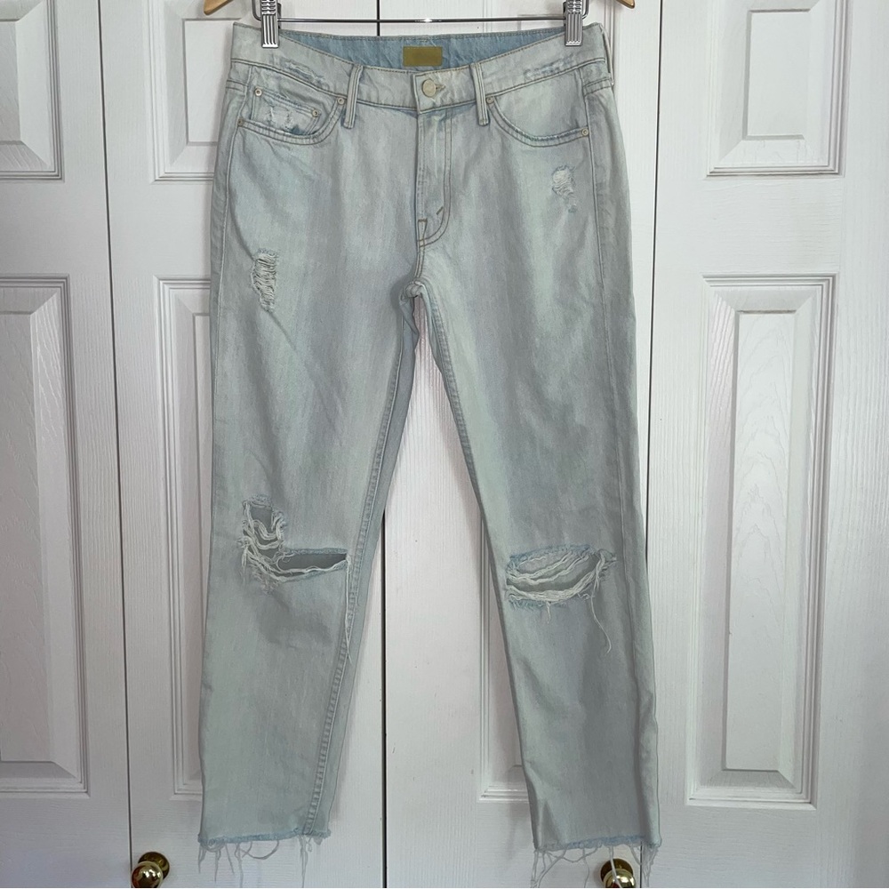 Mother the dropout fray distressed Jean size 26/L26 - Picture 3 of 13